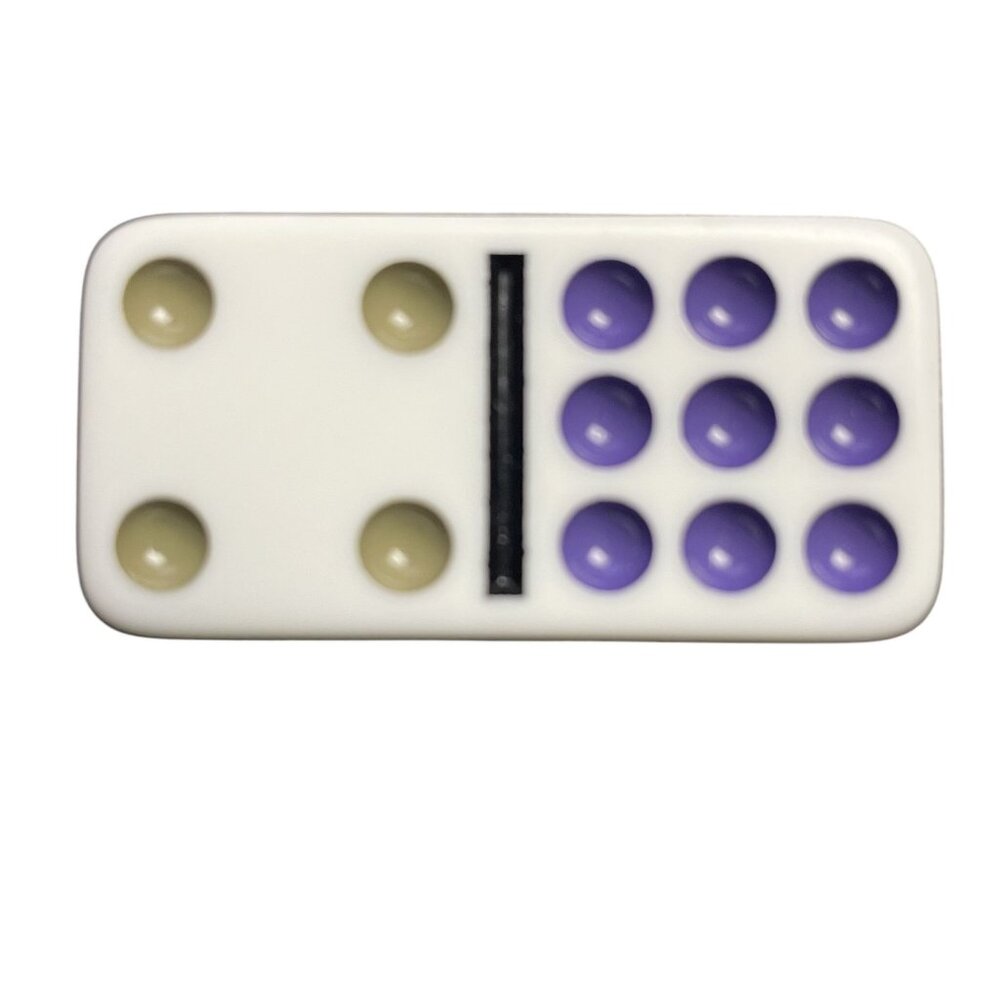 Double Twelve Dominoes Replacement Tile 4 9  Color Dot mq